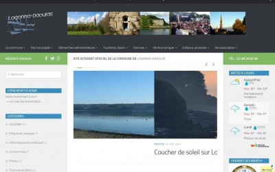 Dernière réalisation d’ESIO Informatique, le nouveau site web de la commune de Logonna-Daoulas