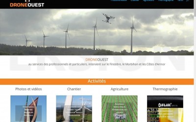Mise en ligne d’un nouveau site web : DroneOuest.fr