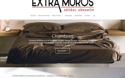 Refonte du site internet d’Extra-Muros (Abgrall-Abhamon) à Brest et Plougastel