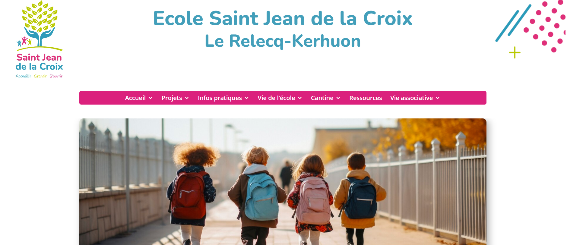 Nouveau site web : école St Jean de la Croix au Relecq Kerhuon