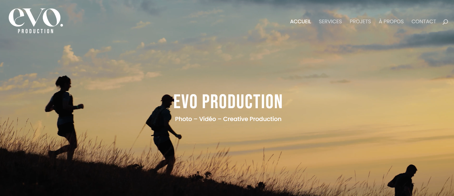 Nouveau site web : EVO Production (agence de production photo vidéo)