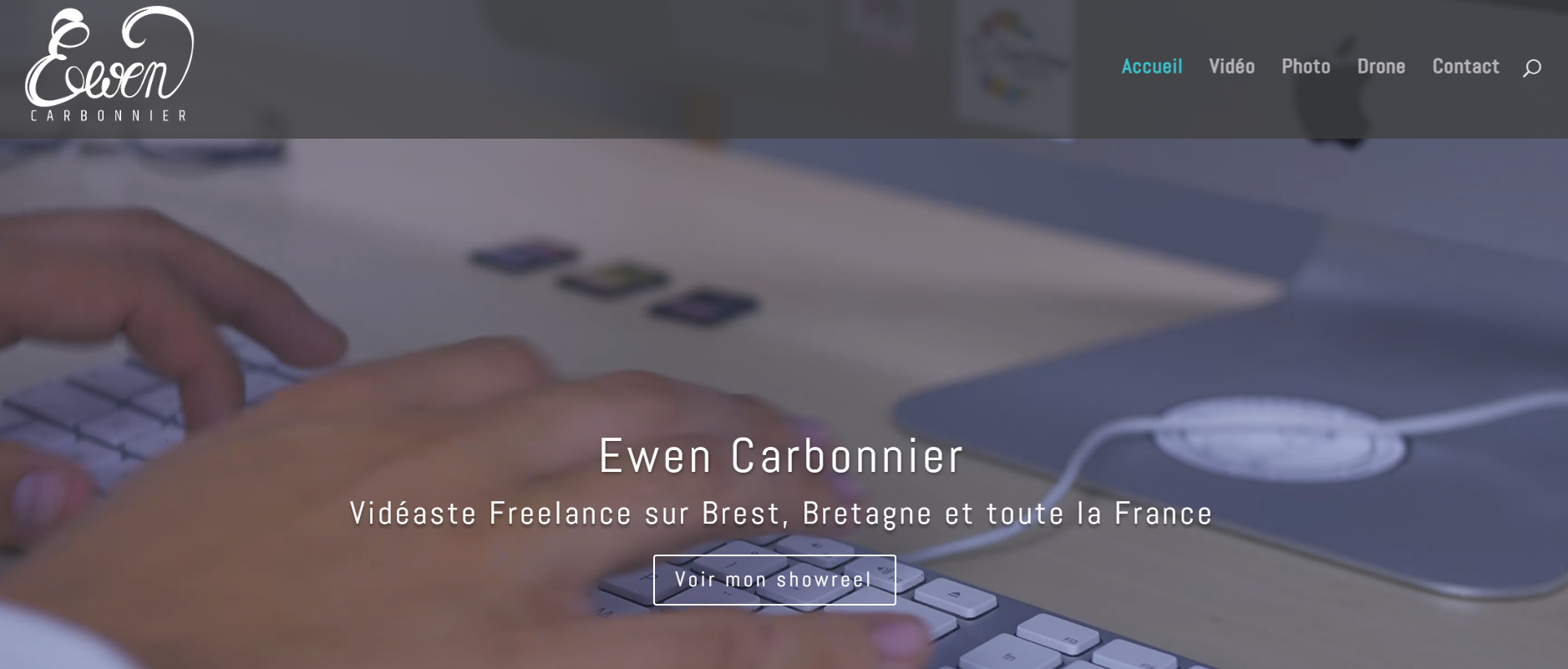 Réalisation d&rsquo;un site web : Ewen Carbonnier (vidéaste freelance)