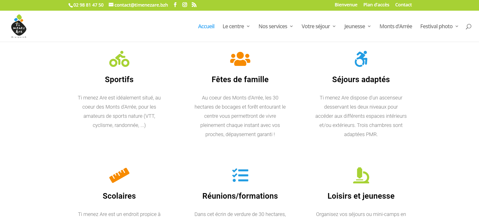 Refonte du site CPTDE Brasparts vers TiMenezAre